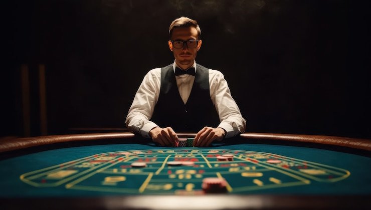 Roda French Roulette langsung di studio gtid dengan dealer profesional